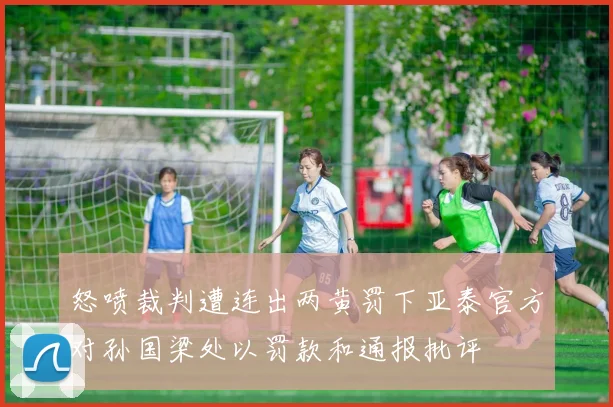 怒喷裁判遭连出两黄罚下亚泰官方对孙国梁处以罚款和通报批评