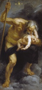 Peter Paul Rubens' more Baroque-style Saturn Devouring His Son (1636) may have inspired Goya.